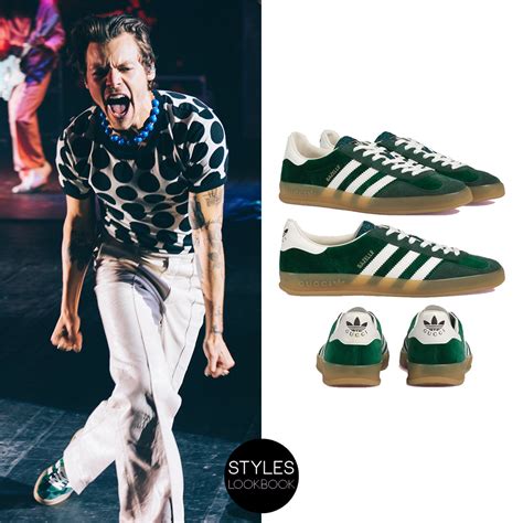 harry styles gucci adidas|harry styles shoes.